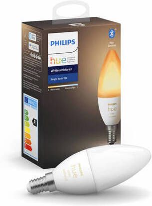 Philips Hue kaarslamp warm tot koelwit licht 1-pack E14 - Foto 6