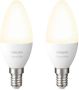 Philips Hue White E14 slimme LED-lampen Bluetooth compatibel Pak van 2 - Thumbnail 4