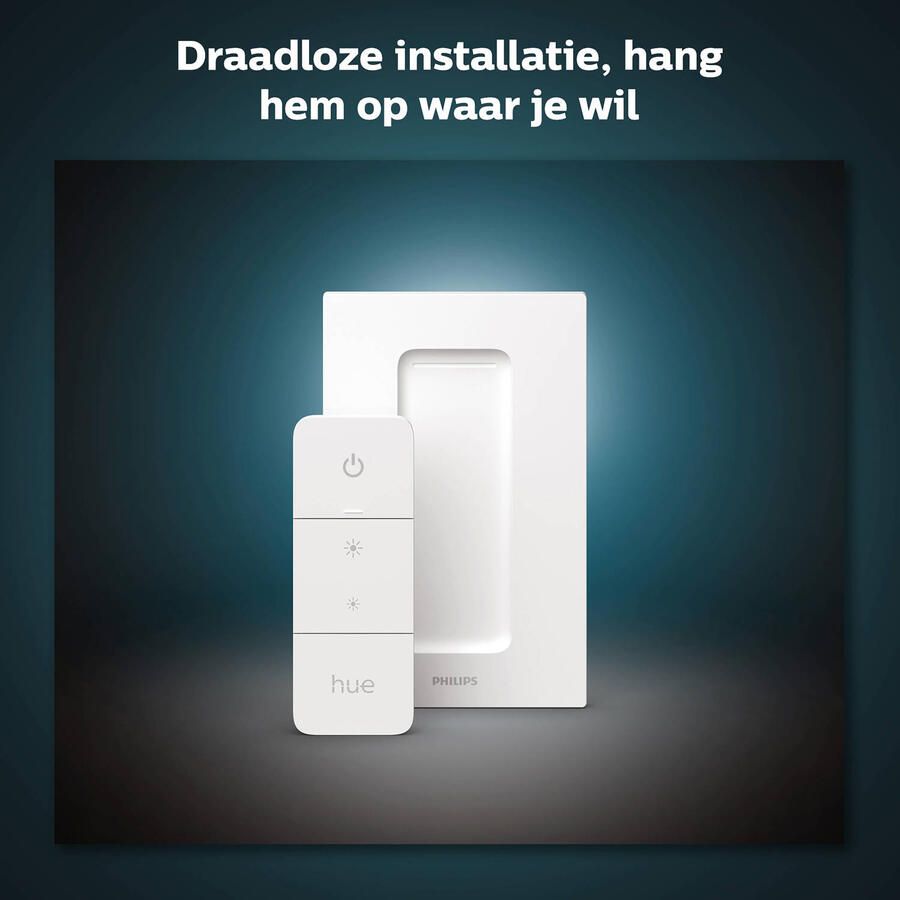 Philips Hue Dimmer Switch Draadloze schakelaar Slimme verlichting Accessoire Wit incl. Batterij - Foto 6