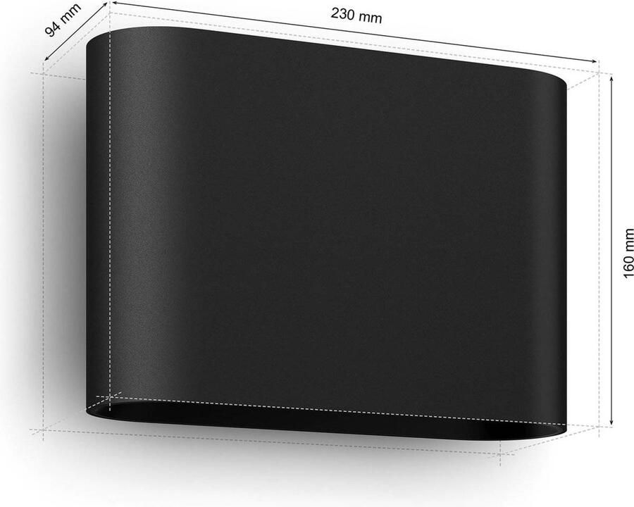 Philips Hue wandlamp buiten Dymera wit en gekleurd licht - Foto 5
