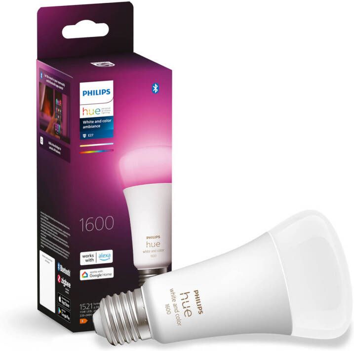 Philips Hue standaardlamp wit en gekleurd 1-pack E27 1600lm - Foto 4