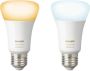 Philips Hue White Ambiance E27 slimme LED-lampen Bluetooth compatibel Pak van 2 - Thumbnail 4