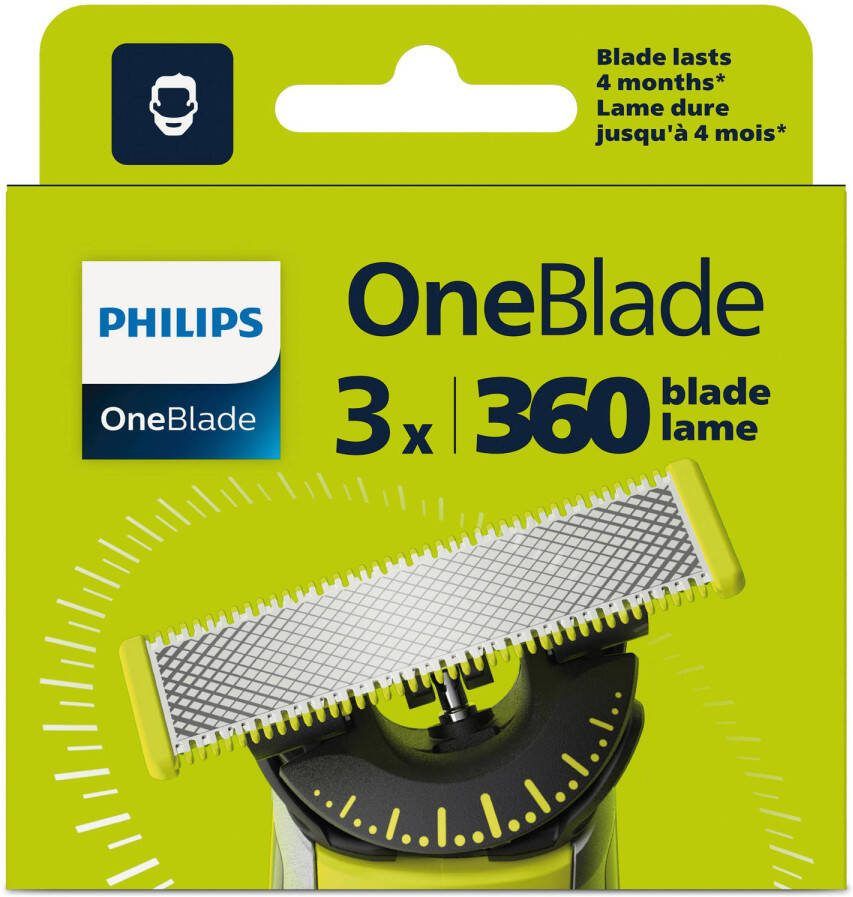 Philips OneBlade 360 Blade QP430 50 vervangmesjes 3 stuks