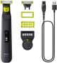 Philips OneBlade Pro 360 Face + Body Zwart Trimmer scheerapparaat en styler in 1 QP6542 15 - Thumbnail 3