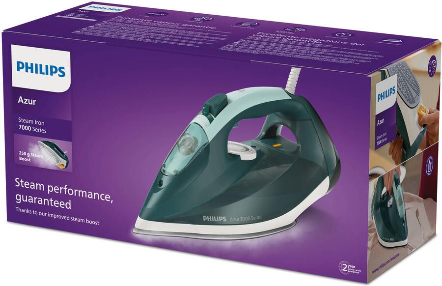 Philips 7000 Series HV-stoomstrijkijzer opaalgroen mint DST7031 70 - Foto 6