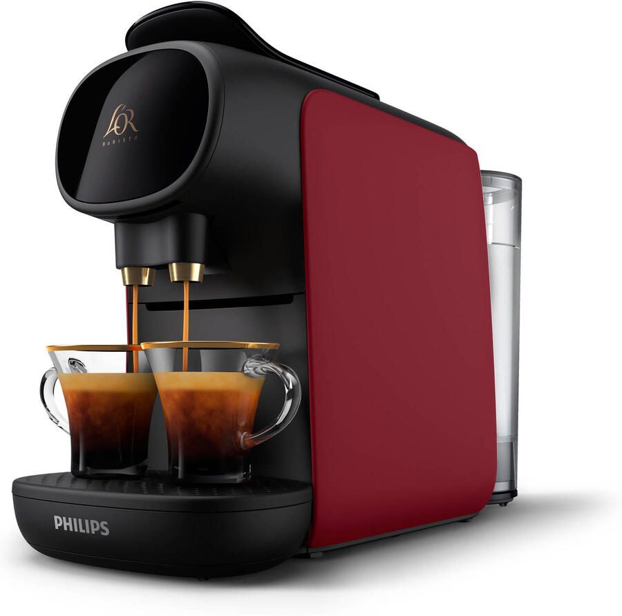 Philips L'Or Barista Sublime LM9012 50 Koffiecupmachine voor L'Or Espresso & Barista Koffiecups Zwart Rood - Foto 4