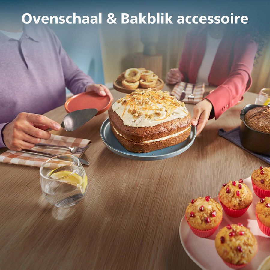 Philips Airfryer bakset XL HD9945 01 bakblik en siliconen muffinvormen - Foto 2