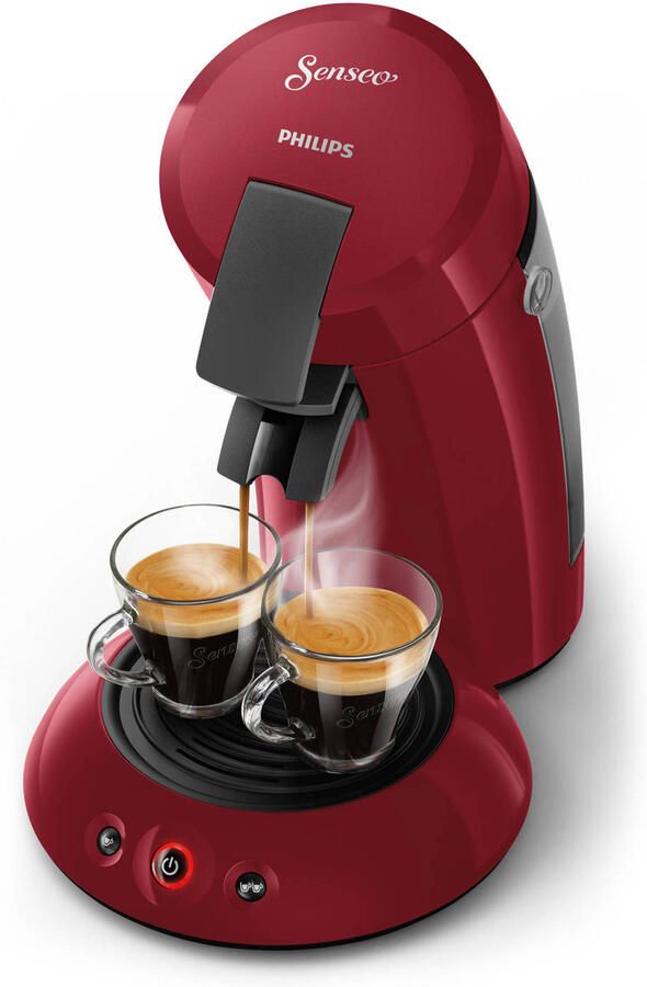 Philips Senseo Original HD6553 80 Koffiepadmachine voor max 2 Kopjes Koffie Exclusief Koffiepads Rood - Foto 4