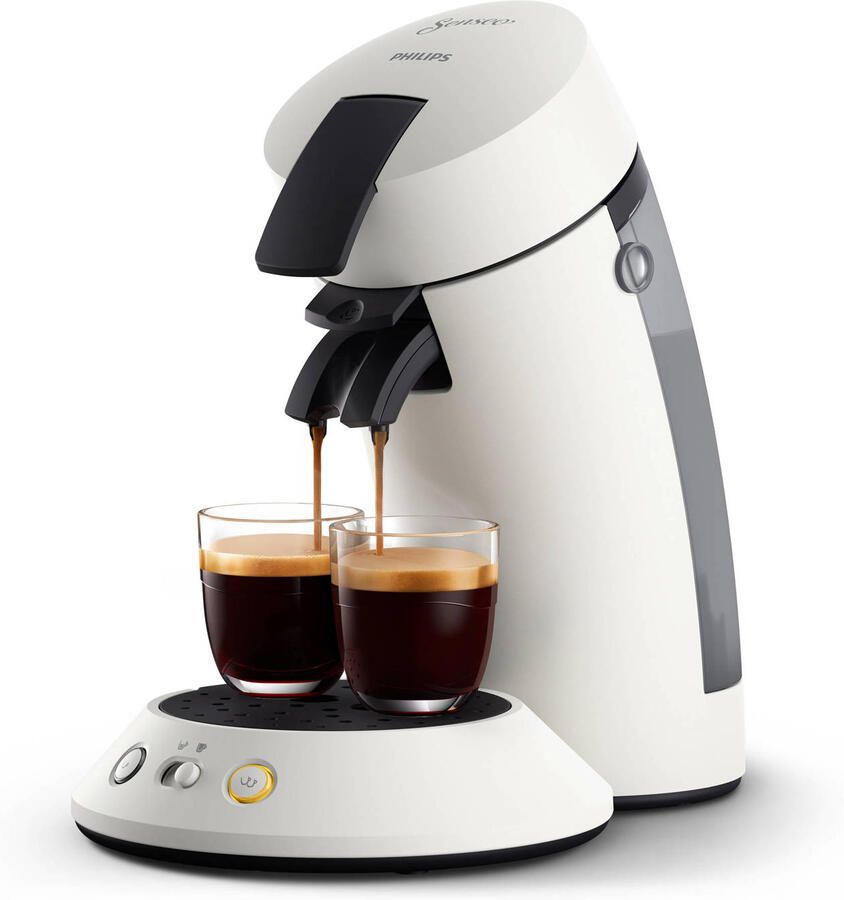 Philips Senseo Original Plus CSA210 10 Koffiepadmachine voor max 2 Kopjes Koffie Exclusief Koffiepads Sprankelend Wit