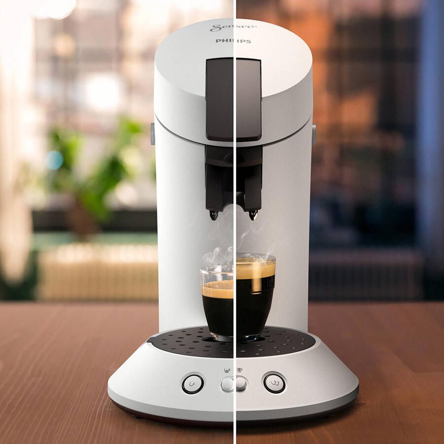 Philips Senseo Original Plus CSA210 10 Koffiepadmachine voor max 2 Kopjes Koffie Exclusief Koffiepads Sprankelend Wit - Foto 3