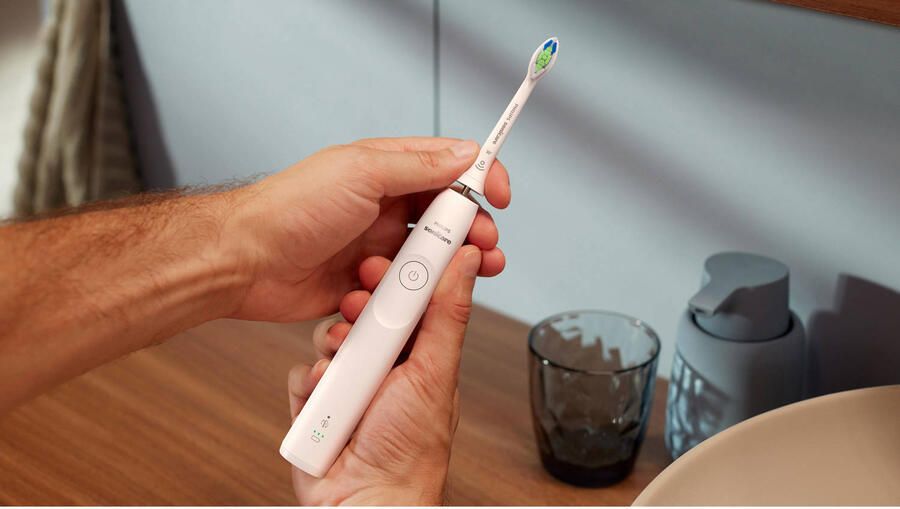 Philips Sonicare 5300 Series Elektrische Tandenborstel Wit Reisetui Wittere tanden HX7108 02 - Foto 3