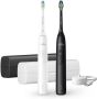 Philips Sonicare 5300 Series Elektrische Tandenborstels Wit & Zwart Duopack- 2 reisetuis Wittere tanden HX7109 01 - Thumbnail 3