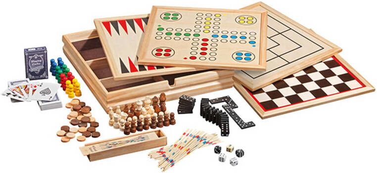Philos houten game set Compendium 10 groot Houten gameset Compendium (groot)