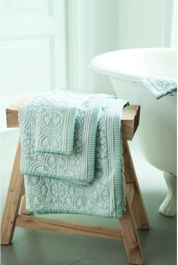 PiP Studio grote handdoek tile de pip lichtblauw 70x140 cm - Foto 4
