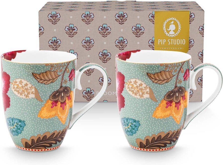 Pip Studio kopje blooming Tales (365 ml) (set van 2)