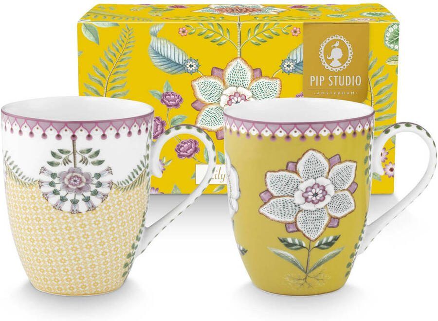 Pip Studio kopje lily & lotus (365 ml) (set van 2)