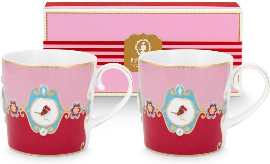 Pip Studio mok love birds (set van 2)