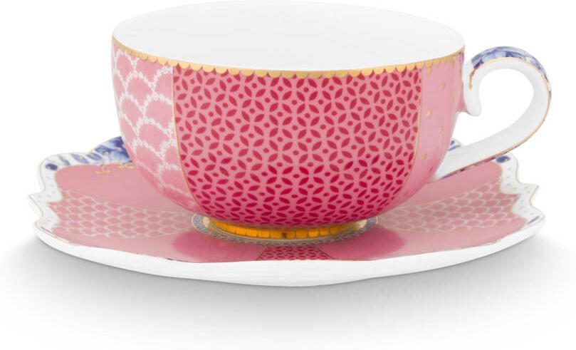 Pip Studio Royal Multi espresso kop en schotel (125 ml)