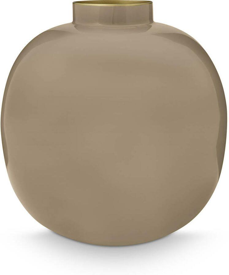Pip Studio vaas metaal (naturel) (23 cm)