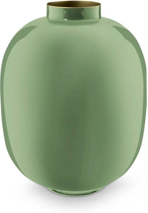 Pip Studio Bloemenvaas Groene vaas Metaal 32cm