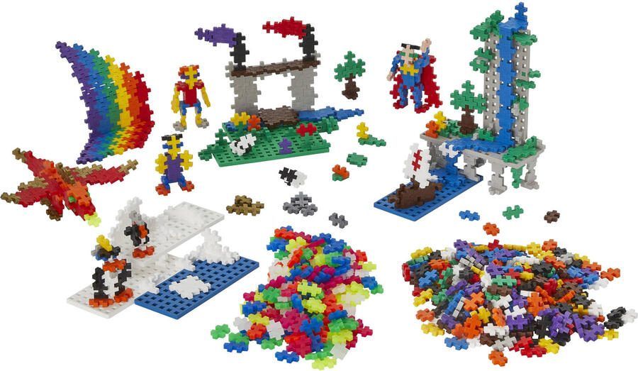 Plus-Plus Learn To Build Pastel Constructiespeelgoed Super Set Met Bouwstenen 1200 Delige Bouwset Bouwspeelgoed Blauw Vanaf 5 Jaar - Foto 3