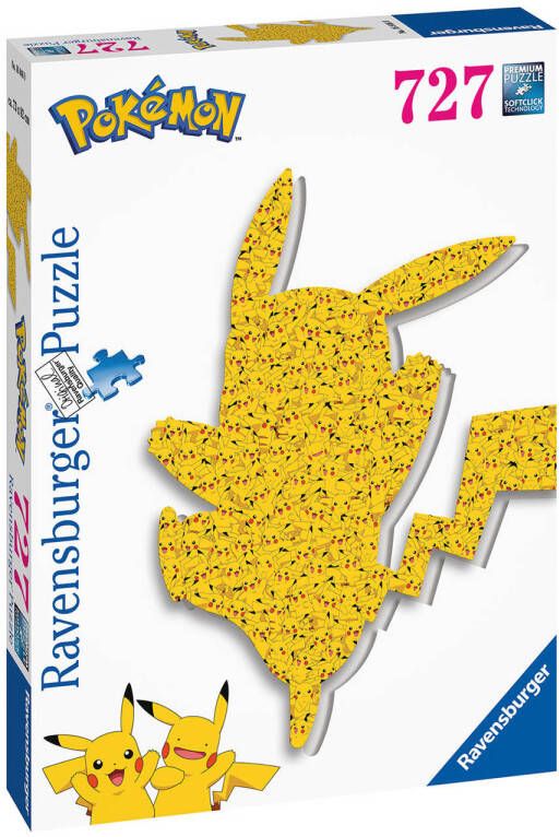 Pokémon shaped pikachu legpuzzel 727 stukjes