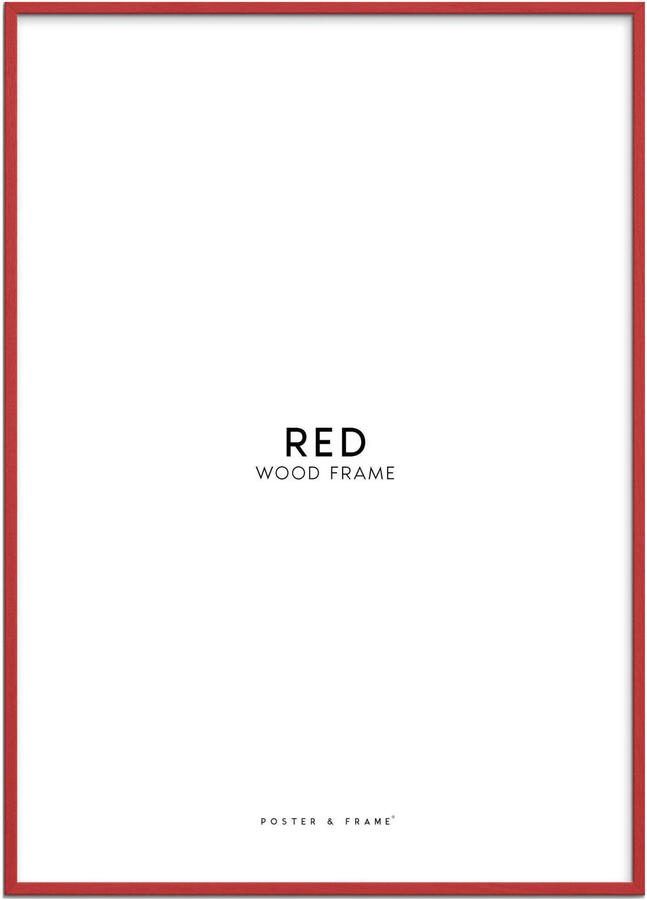 Poster & Frame houten lijst rood acryl (50 x 70 cm)