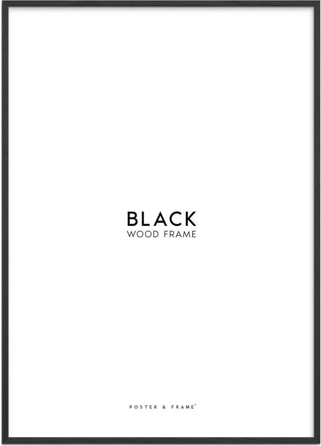 Poster & Frame houten lijst zwart acryl (50 x 70 cm)