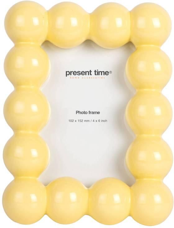 Present Time fotolijst Odense 4 5x15 5 cm zachtgeel