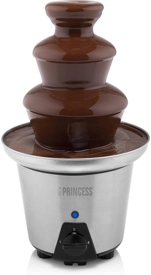 Princess 292998 Chocoladefontein XL – Chocolade fondue 3 Lagen – Warmhoudfunctie 90W