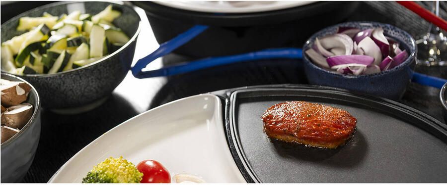Princess Dinner4All 103080 Gourmetstel Grill & Bakplaat Extra lang 2 meter snoer 4 personen Uitbreidingsset beschikbaar - Foto 3