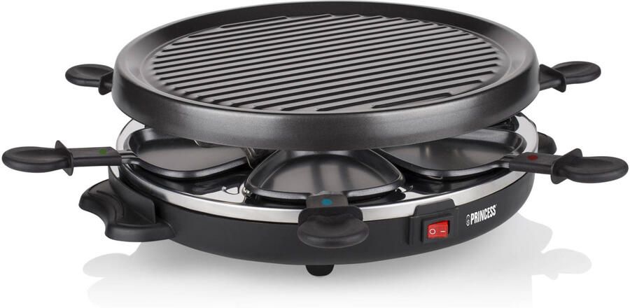 Princess Gourmetstel 162725 Raclette Grill Party – 6 personen – Anti aanbaklaag Rond model - Foto 6