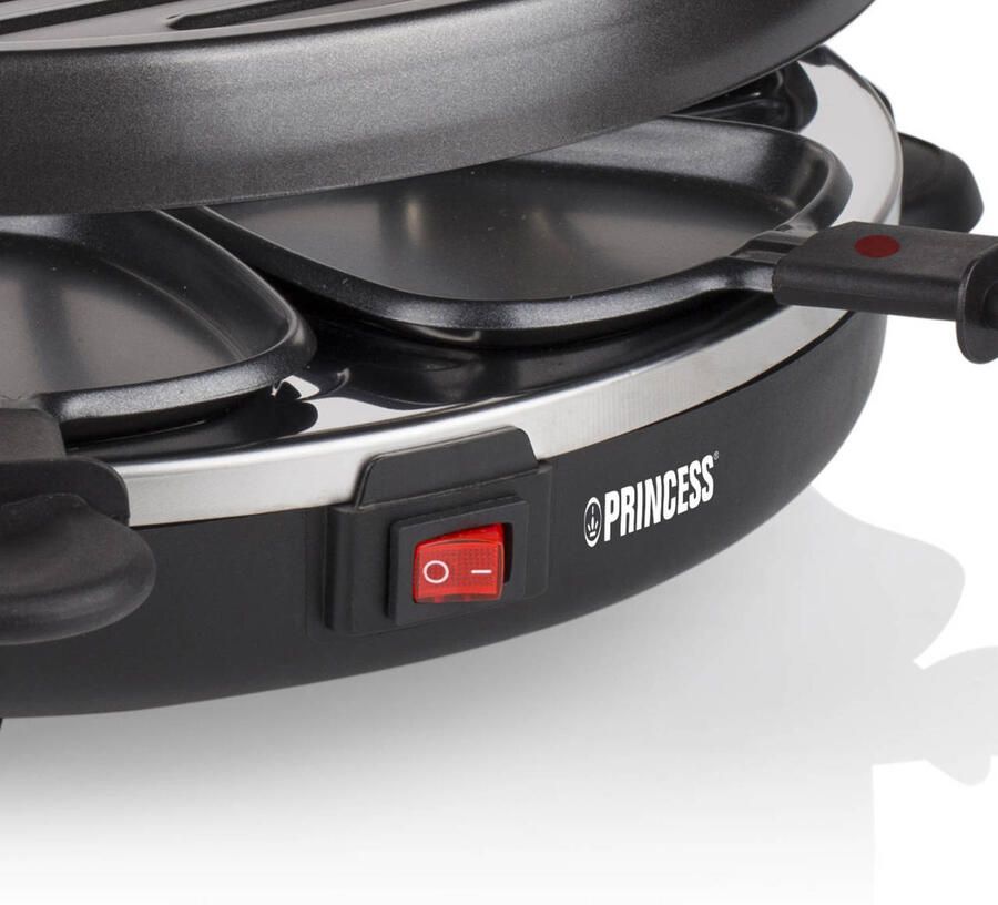 Princess Gourmetstel 162725 Raclette Grill Party – 6 personen – Anti aanbaklaag Rond model - Foto 4