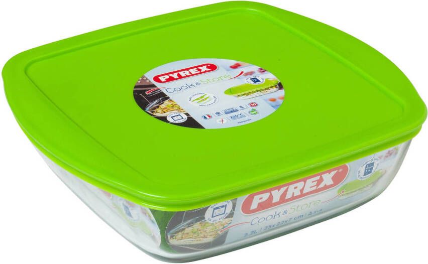 Pyrex Ovenschaal met deksel Cook & Store 25 x 22 x 7 cm 2.2 liter