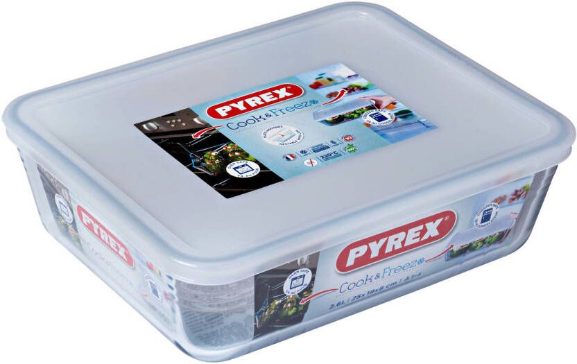 Pyrex Ovenschaal met deksel Cook & Freeze 25 x 19 x 8 cm 2.6 liter