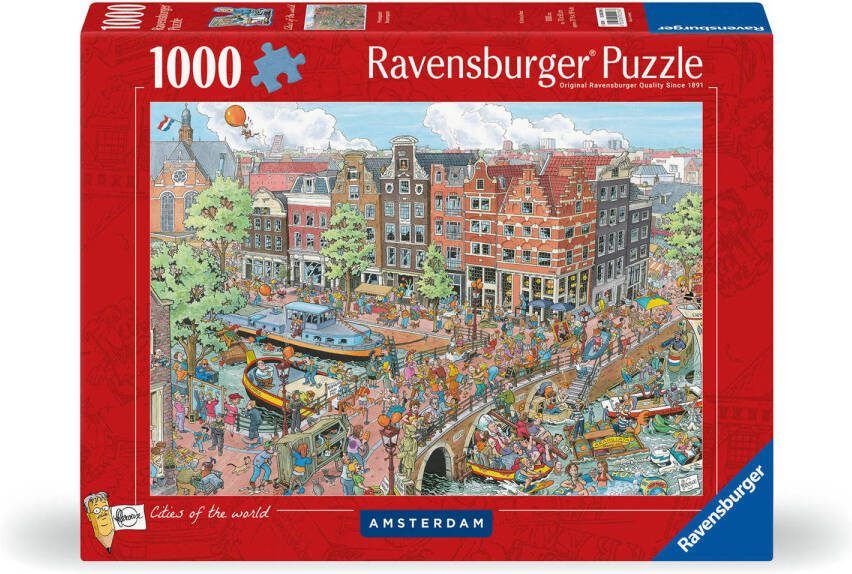 Ravensburger puzzel Fleroux Amsterdam Legpuzzel 1000 stukjes - Foto 2