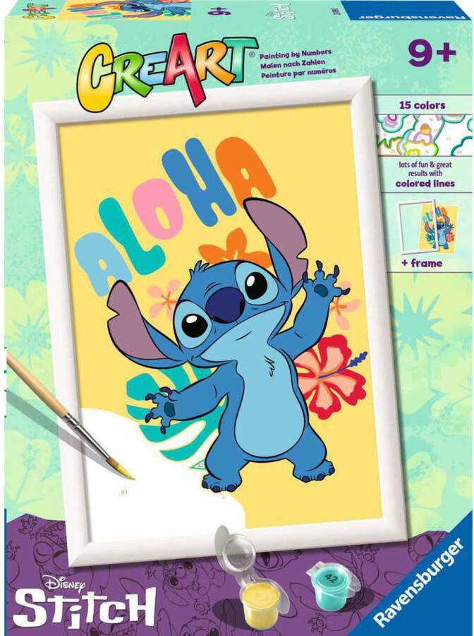 Ravensburger CreArt Disney Aloha Stitch Schilderen op nummer voor kinderen