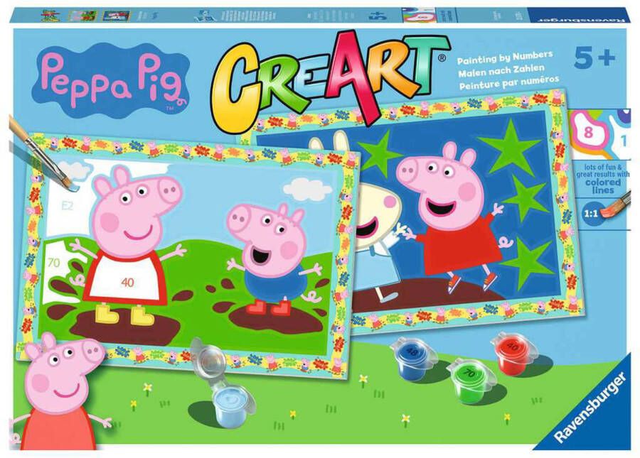 Ravensburger CreArt Peppa Pig Schilderen op nummer voor kinderen