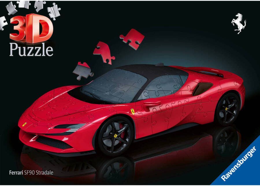 Ravensburger Ferrari SF 90 Stradale 3D Puzzel voor Kinderen en Volwassenen