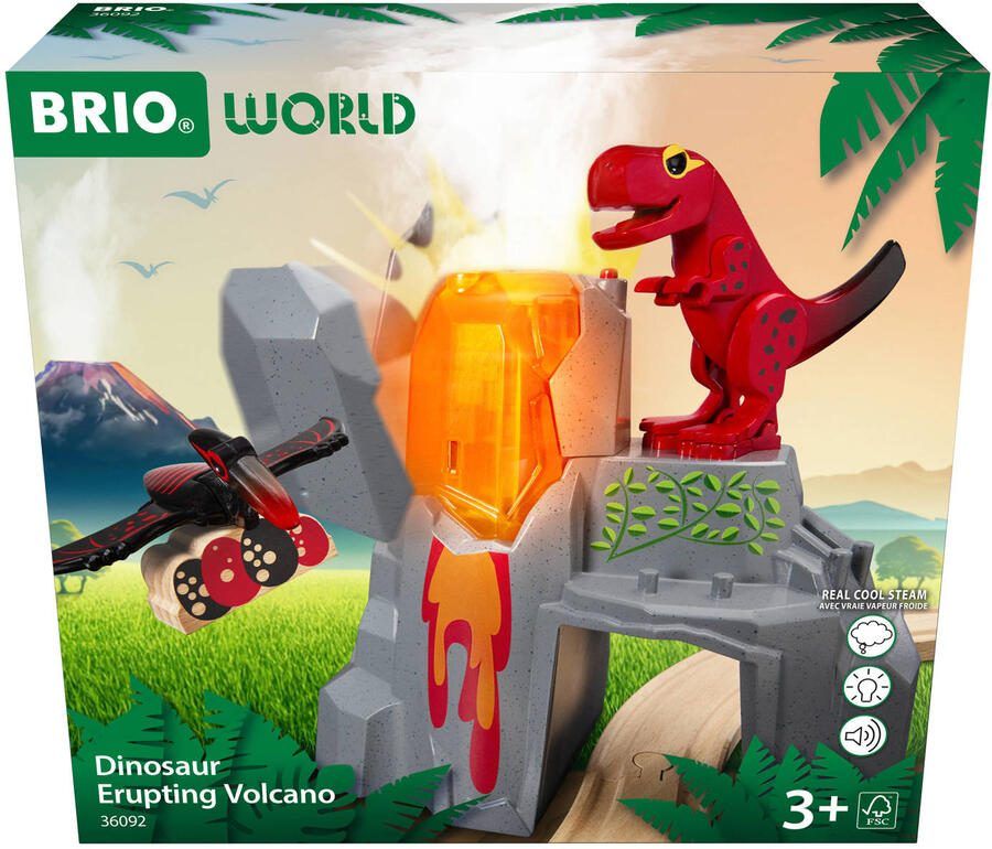 Ravensburger BRIO World – 36092 Dinosaurussen met vulkaanuitbarsting Set speelgoedtreintjes voor kinderen vanaf 3 jaar - Foto 5