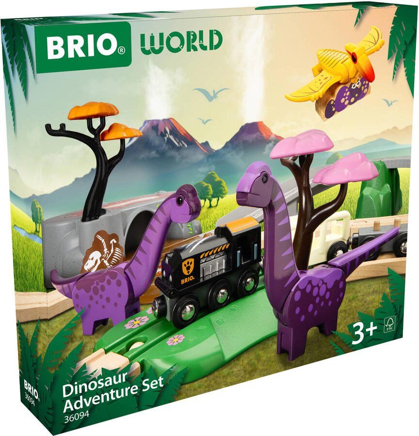 Ravensburger BRIO World 36094 Avonturenset met dinosaurussen | Set speelgoedtreintjes voor kinderen vanaf 3 jaar - Foto 3