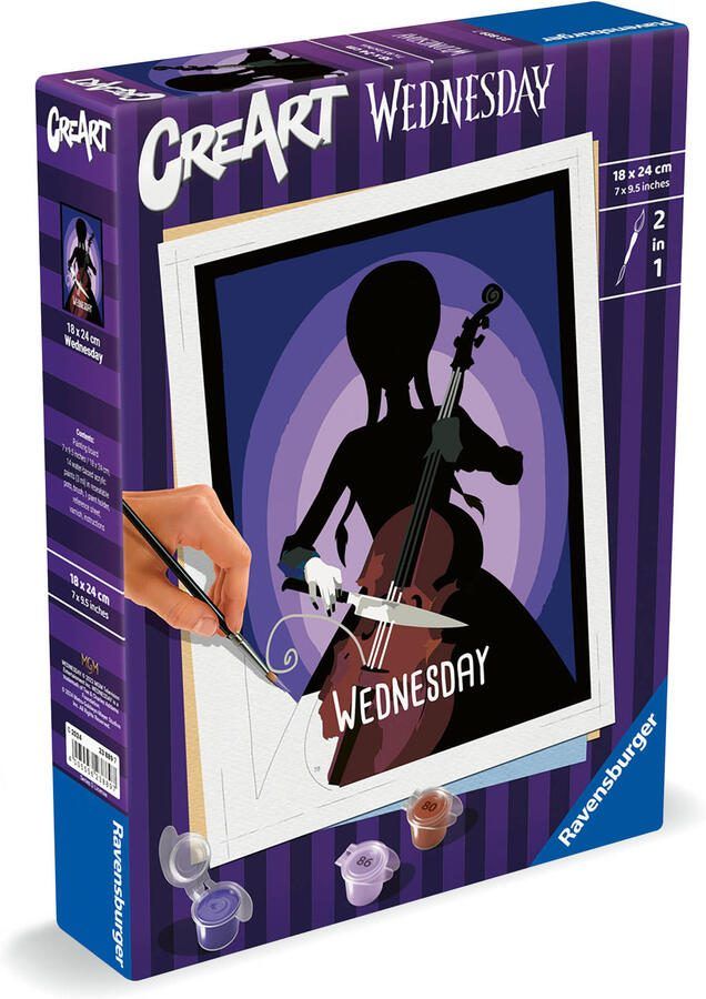 Ravensburger CreArt Wednesday Schilderen op Nummer - Foto 3