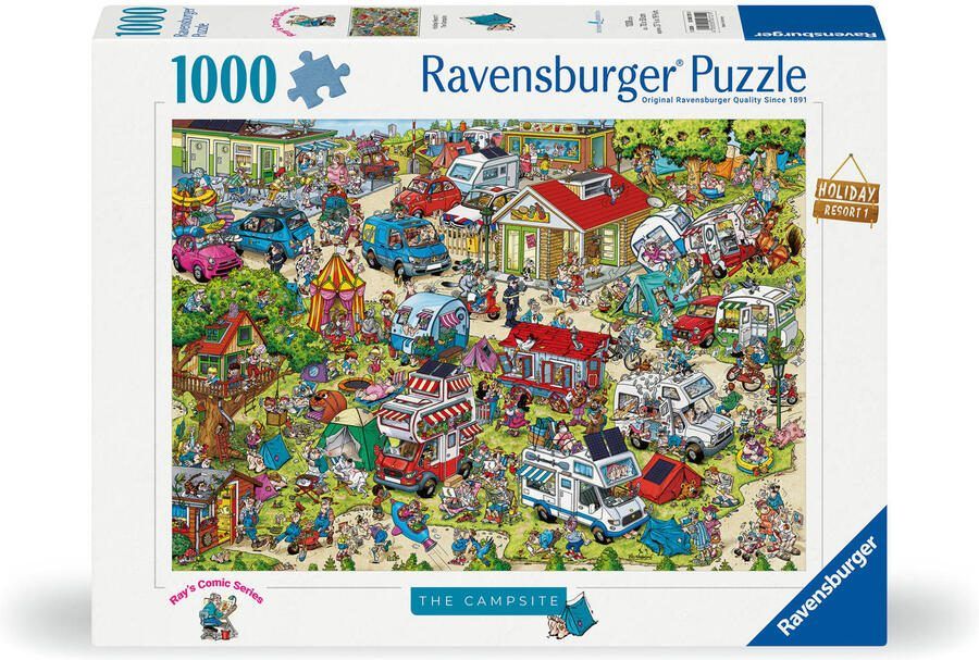 Ravensburger puzzel Holiday Resort 1 The Campsite 1000 stukjes - Foto 3