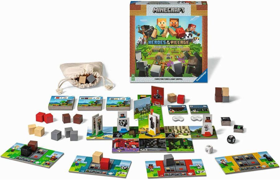 Ravensburger Minecraft junior: Heroes of the village Bordspel - Foto 3