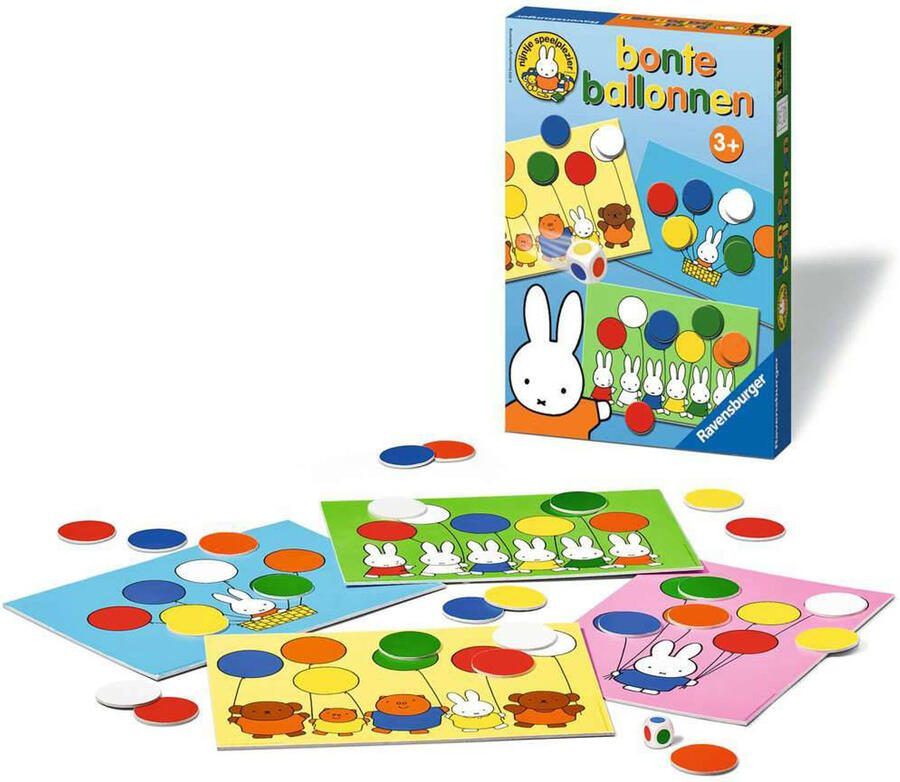 Ravensburger nijntje Bonte Ballonnen Ballonnenspel Educatief spel - Foto 3