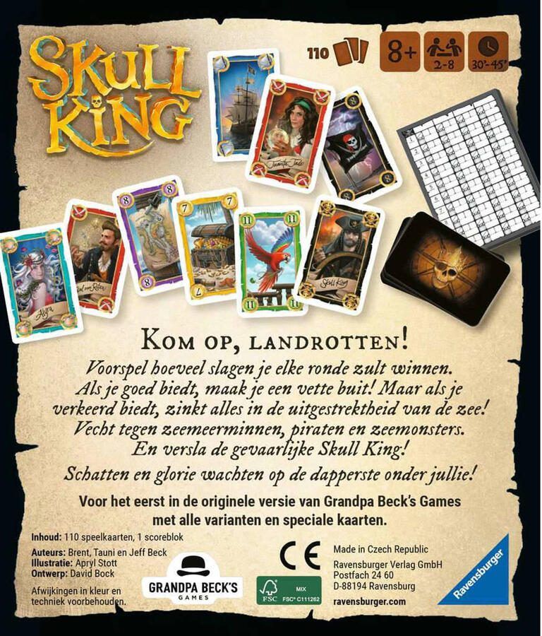 Ravensburger Skull King Spannend Kaartspel voor Piraten vanaf 8 Jaar - Foto 4