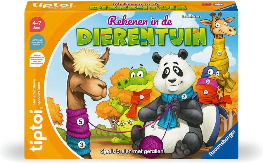 Ravensburger tiptoi Rekenen in de dierentuin Boek Interactief Leersysteem - Foto 3