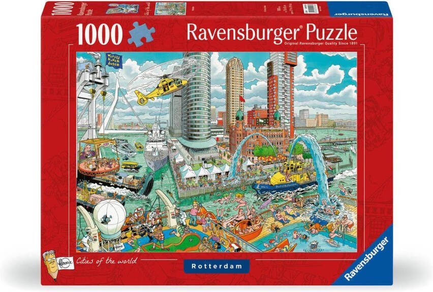 Ravensburger puzzel Fleroux Rotterdam Legpuzzel 1000 stukjes - Foto 2