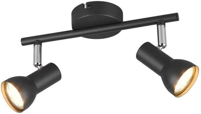 REALITY CANTAR Spot Zwart mat excl. 2x GU10 4 9 W