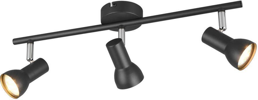 REALITY CANTAR Spot Zwart mat excl. 3x GU10 4 9 W